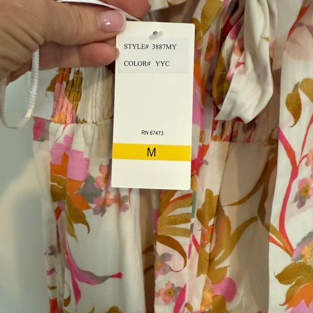 Floral Ruffle Jumpsuit - Multicolor - Picture 6 of 6